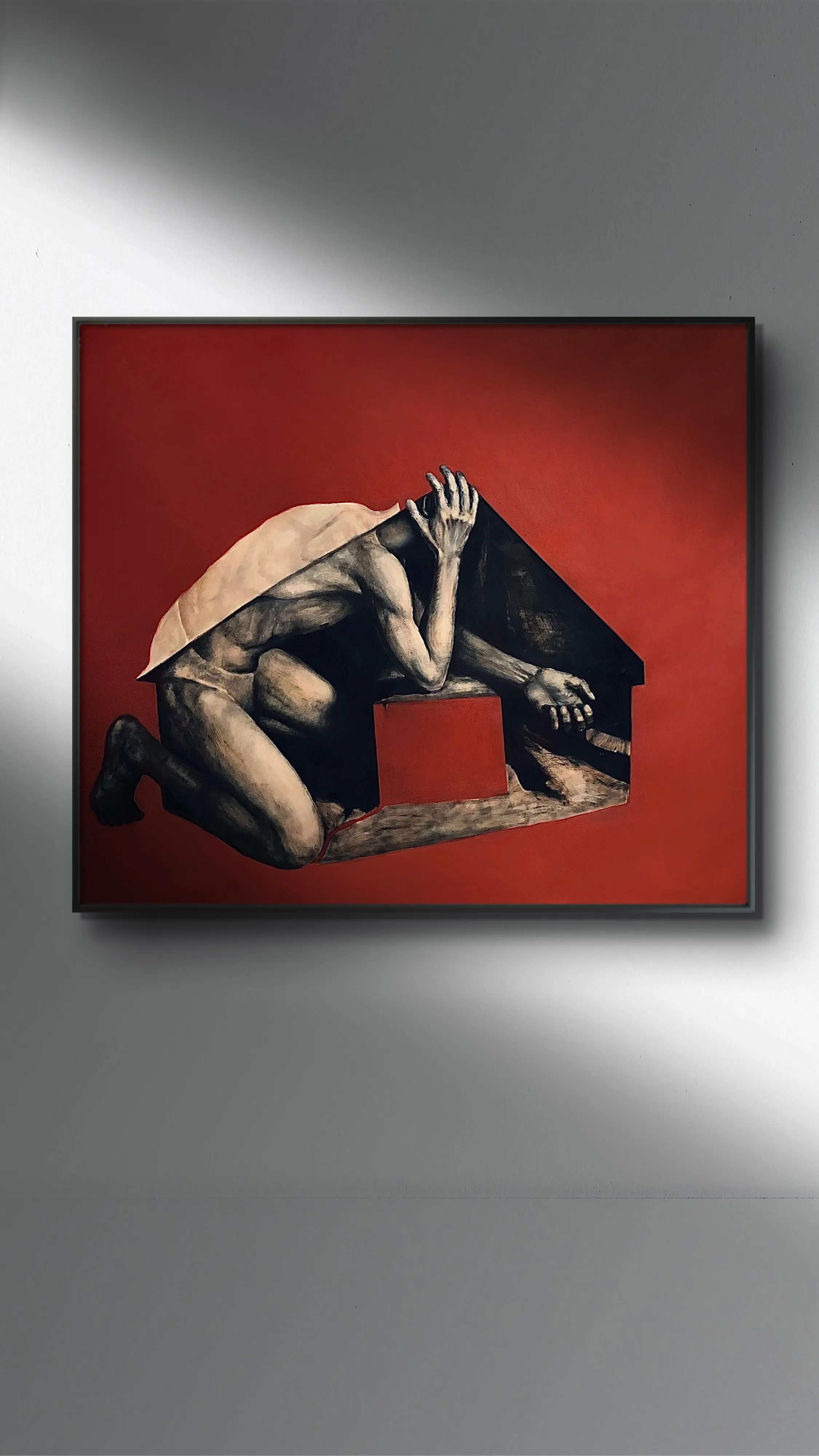 Image of "Нysterics" by Elzhana Popova, size: 51x44 inch, made of oil on canvas , Painting medium, from New York, priced at $4000