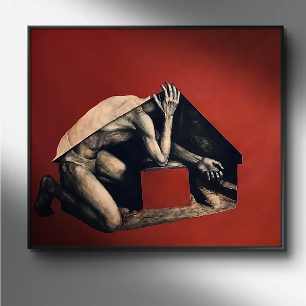Image of "Нysterics" by Elzhana Popova, size: 51x44 inch, made of oil on canvas , Painting medium, from New York, priced at $4000