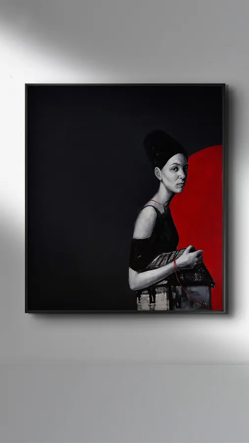 Image of " Home" by Elzhana Popova, made of Oil on canvas, Painting medium, from New York, priced at $2500
