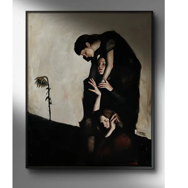 Image of " Sunflower" by Elzhana Popova, size: 48x62 inch, made of oil on canvas , Painting medium, from New York, priced at $4000