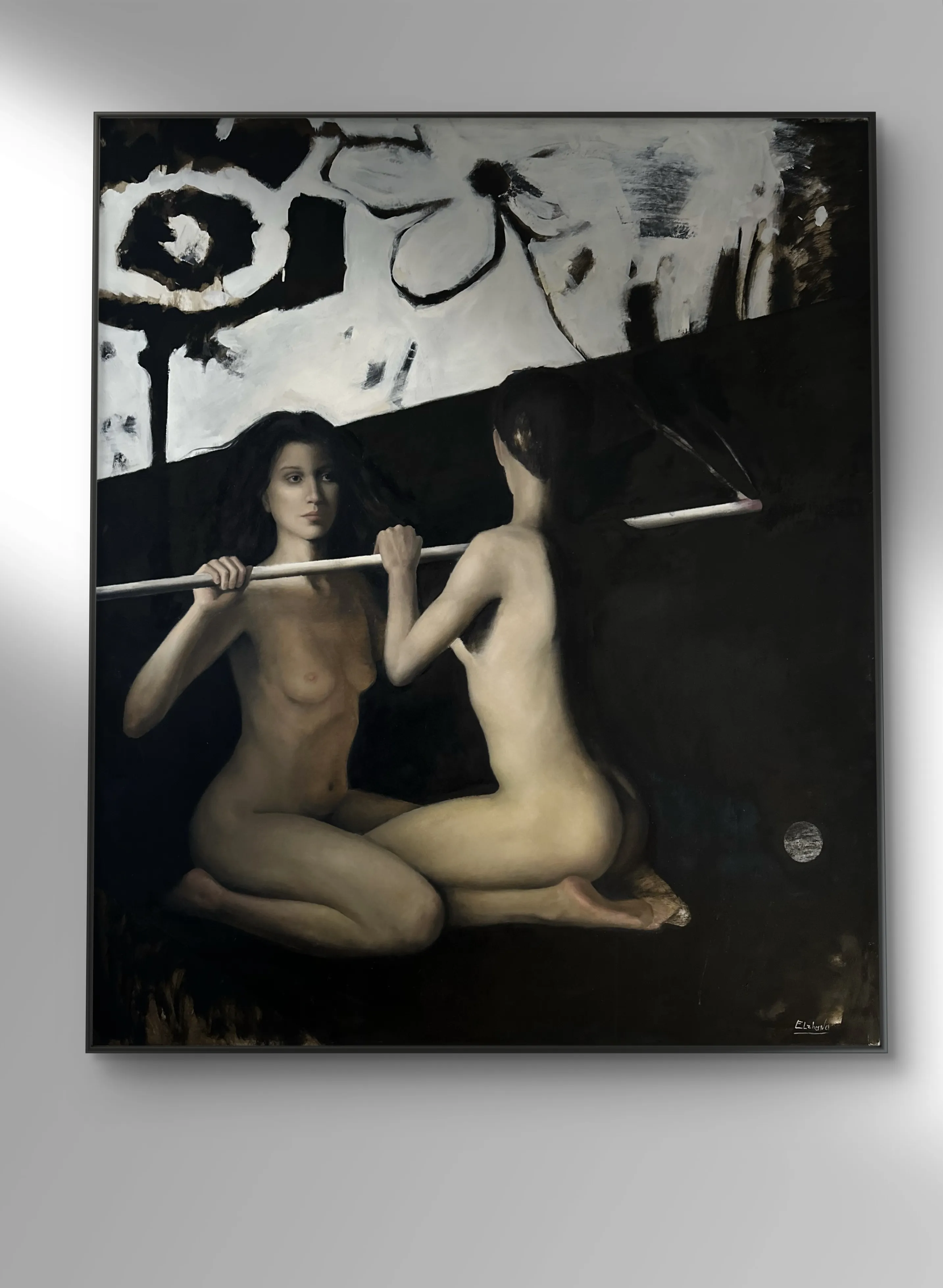Image of "May" by Elzhana Popova, size: 61x48 inch, made of Oil on canvas , Painting medium, from New York, priced at $5000 Photo 1 of 3.