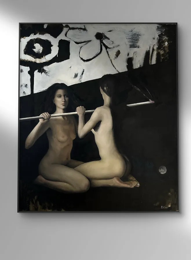 Image of "May" by Elzhana Popova, size: 61x48 inch, made of Oil on canvas , Painting medium, from New York, priced at $5000 Photo 1 of 3.